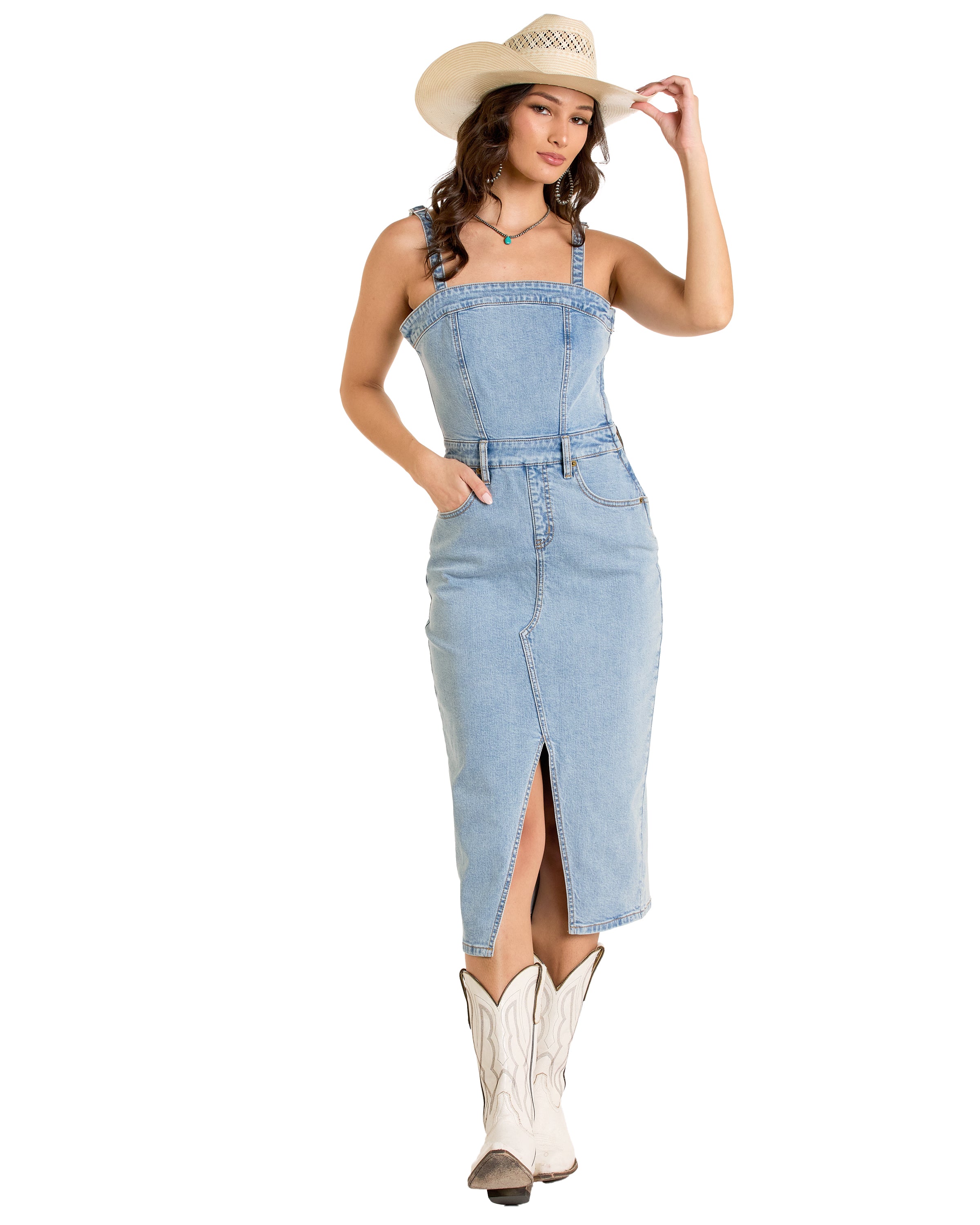 The Jessica Mae Jean Dress by Rock & Roll Denim