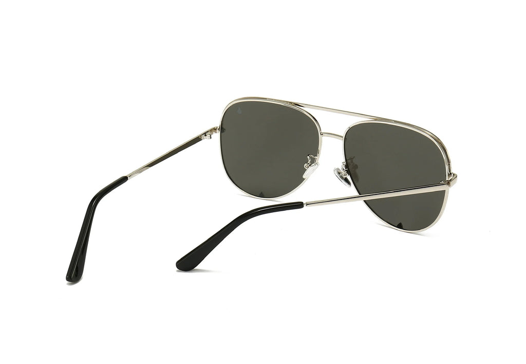 Jaden Aviator Sunglasses in Silver Phoenix by American Bonfire