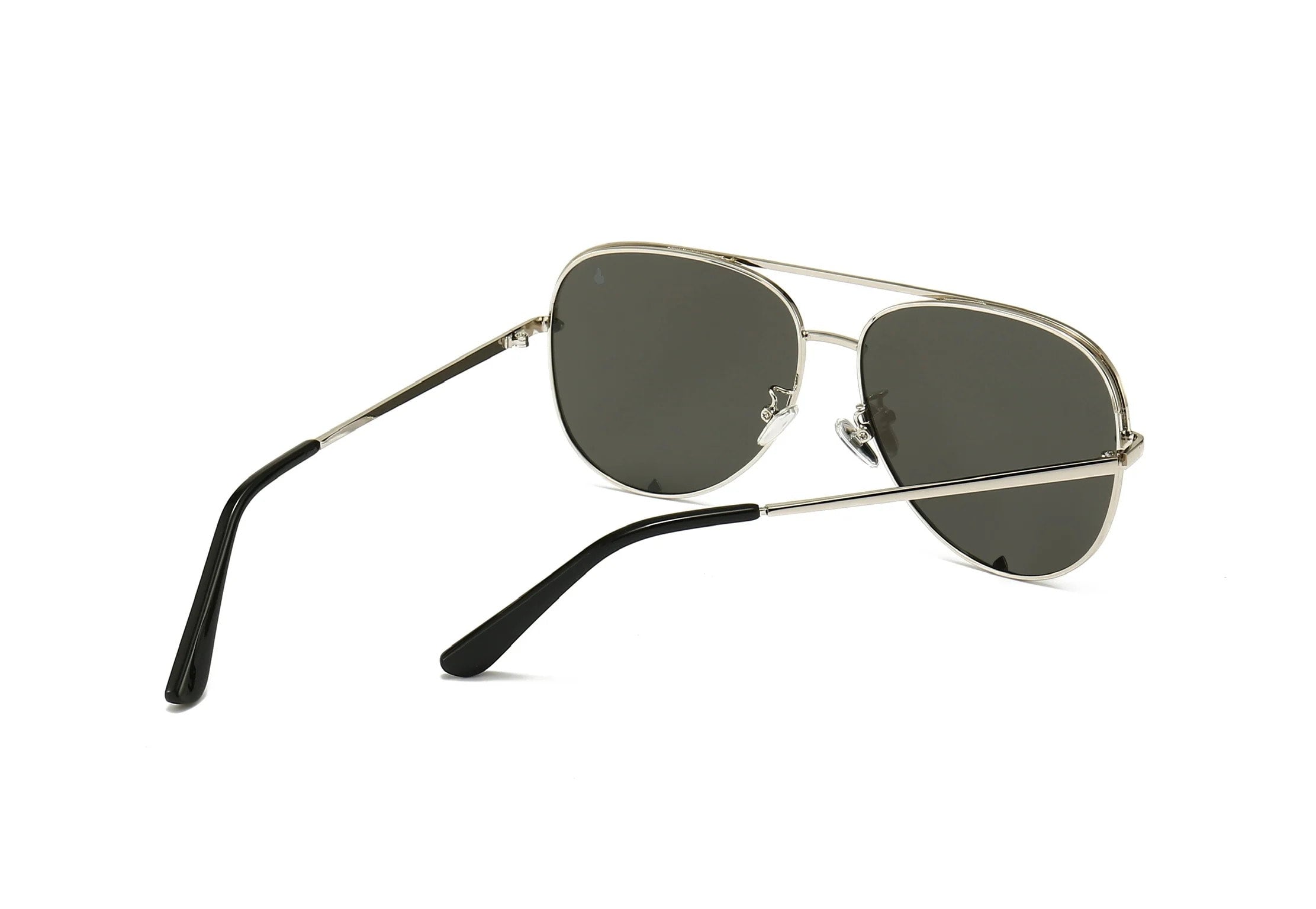 Jaden Aviator Sunglasses in Silver Phoenix by American Bonfire