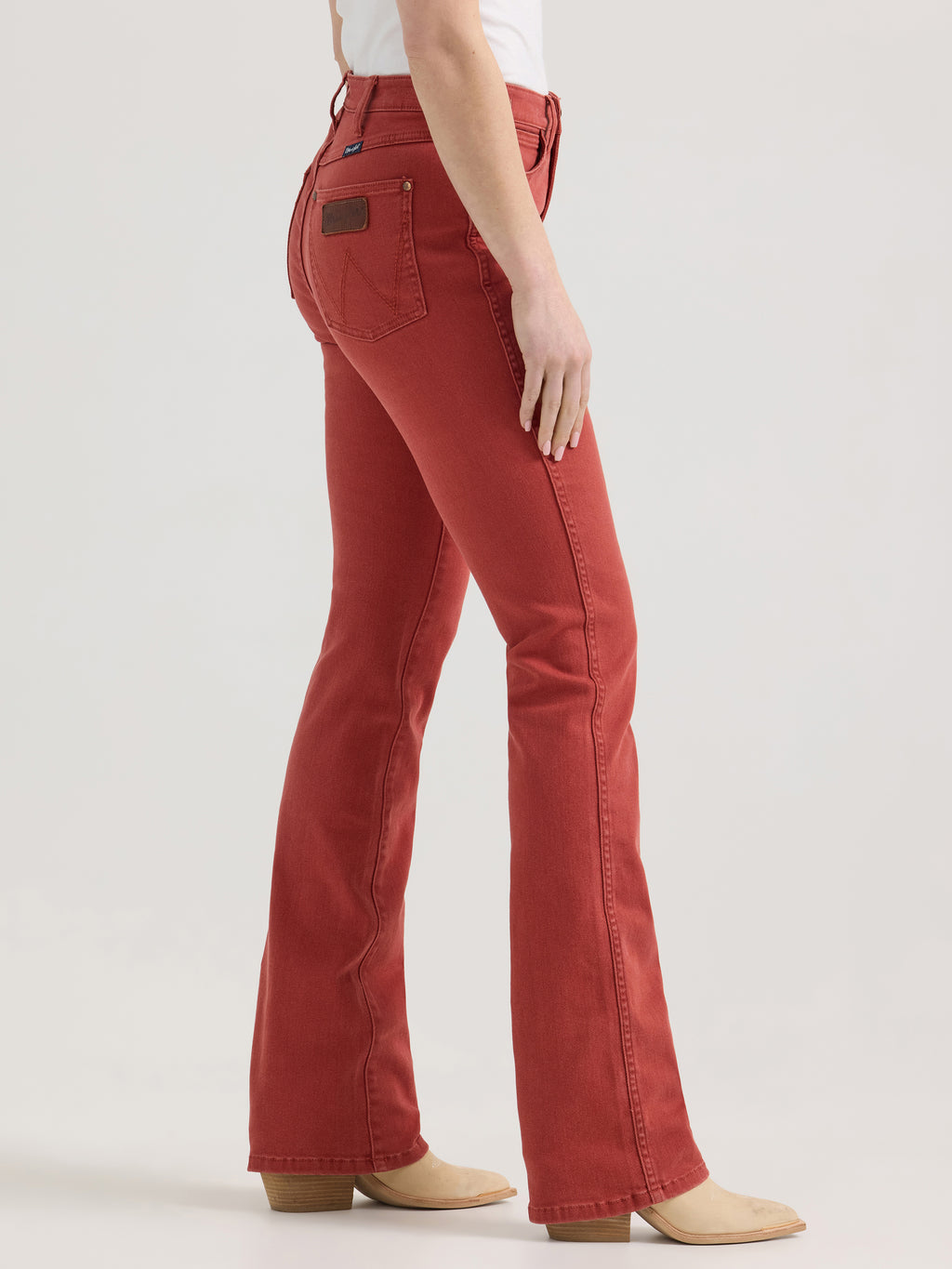 Candy Apple Red Bailey High Rise Jeans by Wrangler