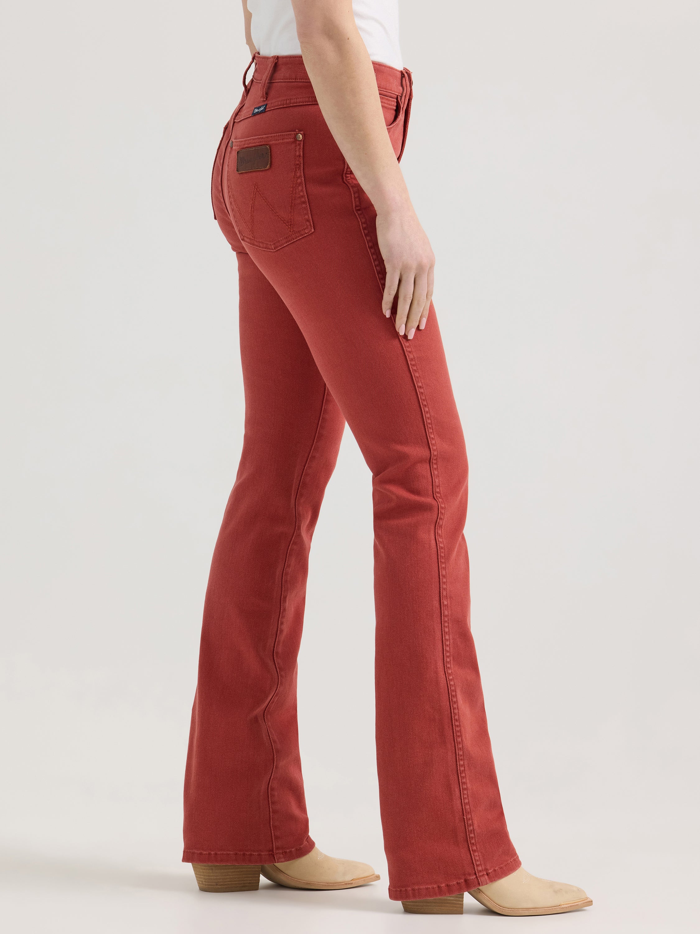 Candy Apple Red Bailey High Rise Jeans by Wrangler