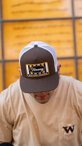 Throw Back Hat by Hooey in Brown/White
