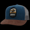 Cheyenne Hooey Trucker Hat - Ocean Blue/Brown