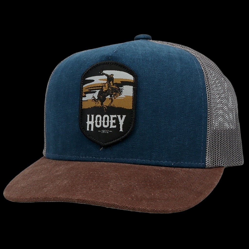 Cheyenne Hooey Trucker Hat - Ocean Blue/Brown