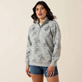 The Ropin' Dreams 1/4 Zip Sweatshirt By Ariat in Sapphire