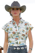 The Dixie Lee Button Up SS Shirt by Cruel Denim