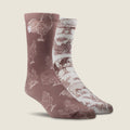 Ariat Women's Farm Friends Crew Socks - Milk Chocolate/White 2 Pack