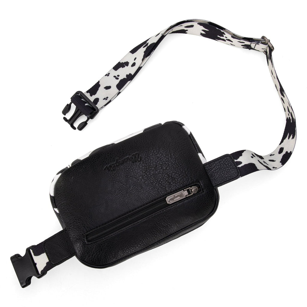The Dairy Delight Belt Bag by Wrangler in Black/White