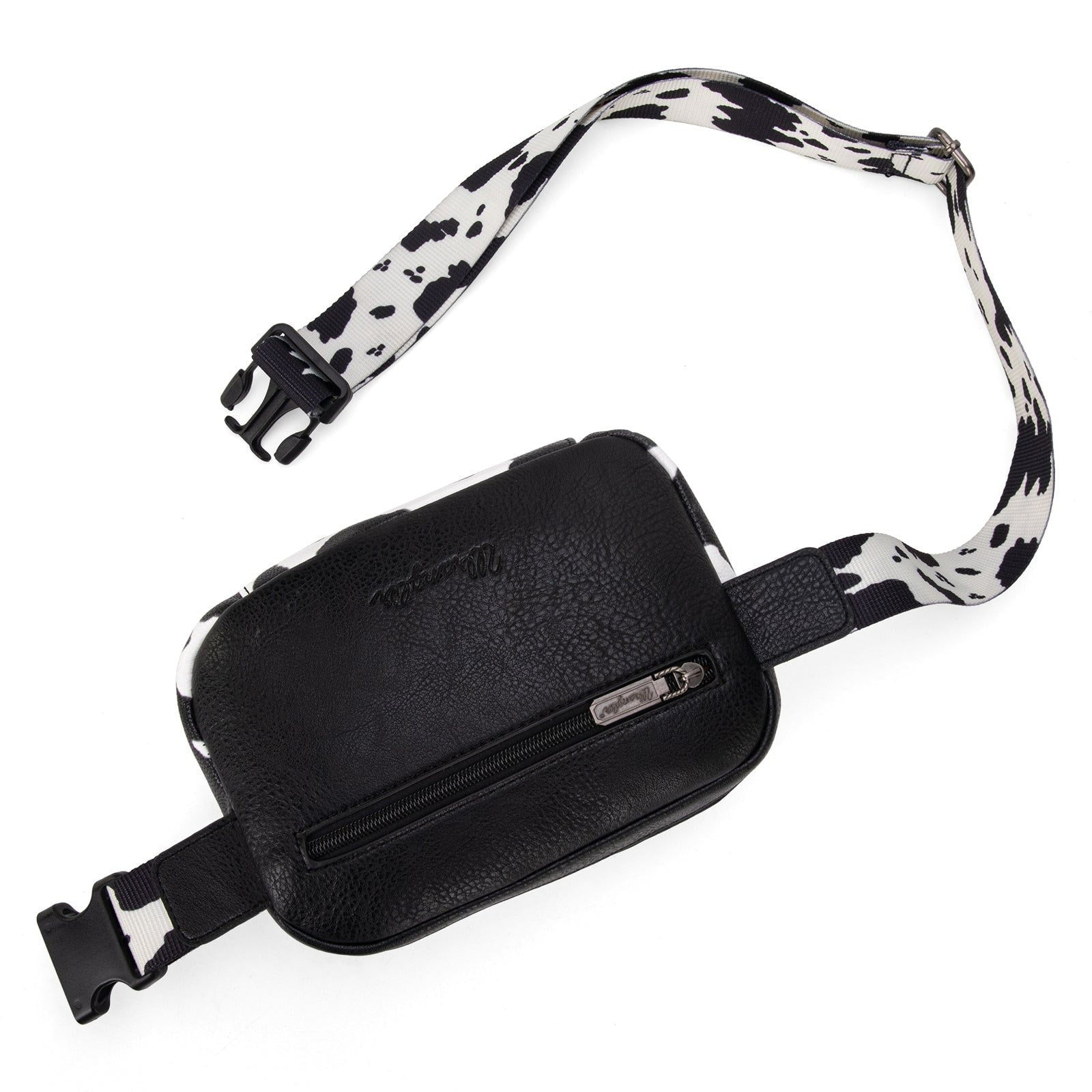 The Dairy Delight Belt Bag by Wrangler in Black/White