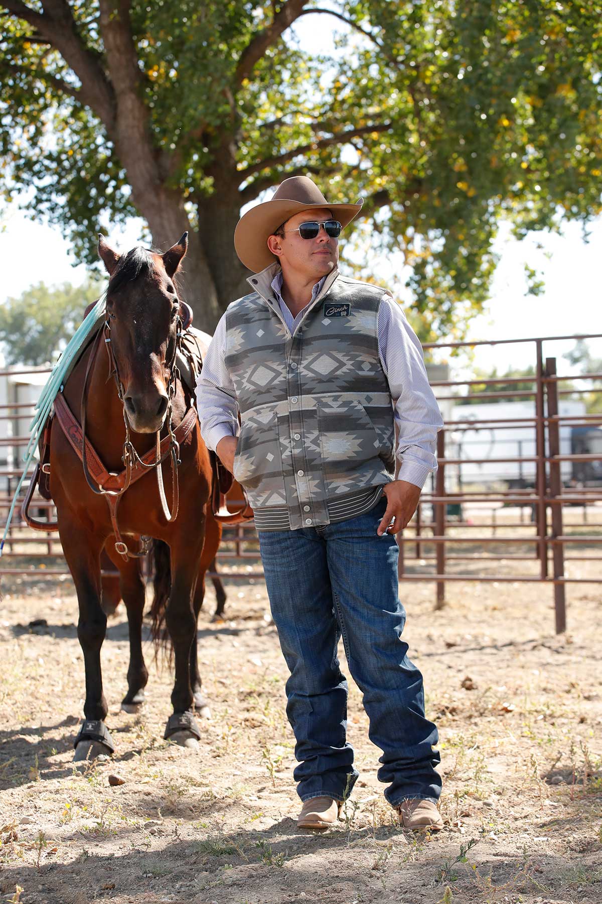 The River's Bend Men's Reversible Vest by Cinch