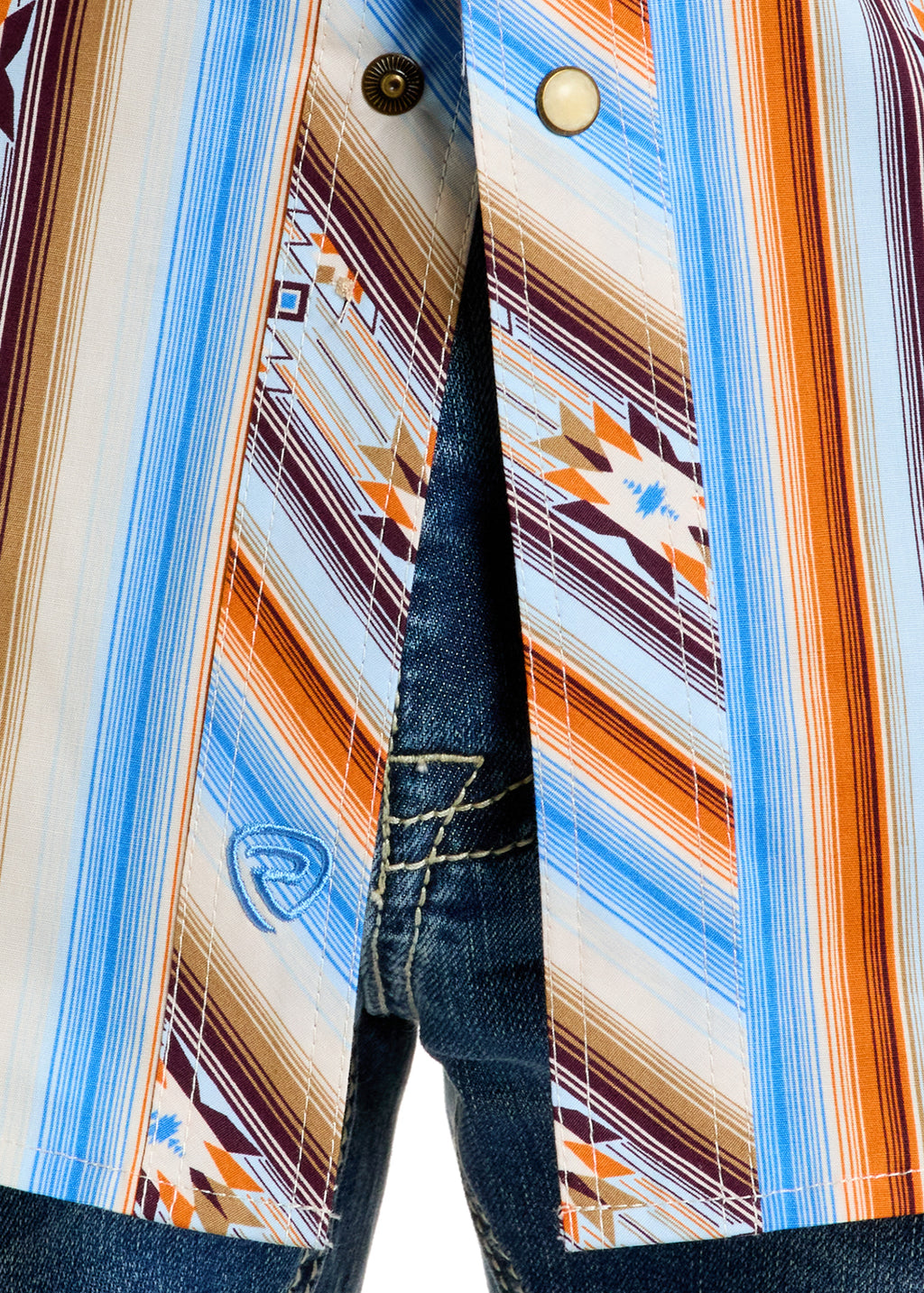 The Amarillo Pearl Snap Short Sleeve Shirt by Rock & Roll Denim