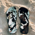 Cow Crazy Flip Flops