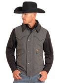 The Hold Up Men's Wool Vest by Powder River