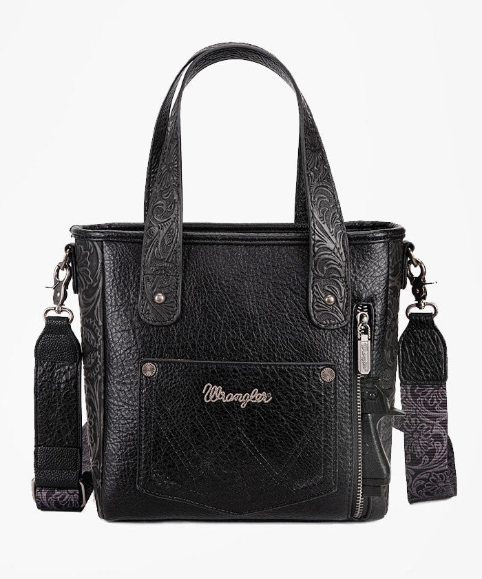 The High Brow Cat Wrangler Purse in Jet Black