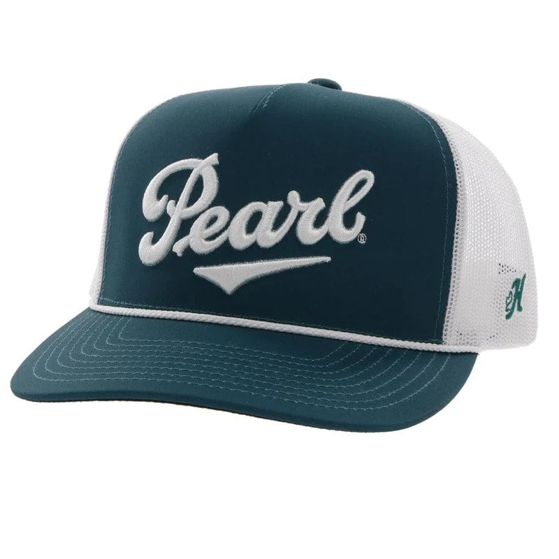 Pearl Hat by Hooey Teal/White