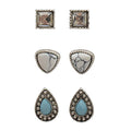 Prairie Diamonds 3 Pack Earrings