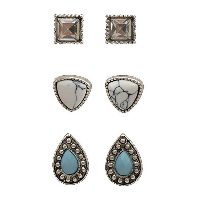 Prairie Diamonds 3 Pack Earrings