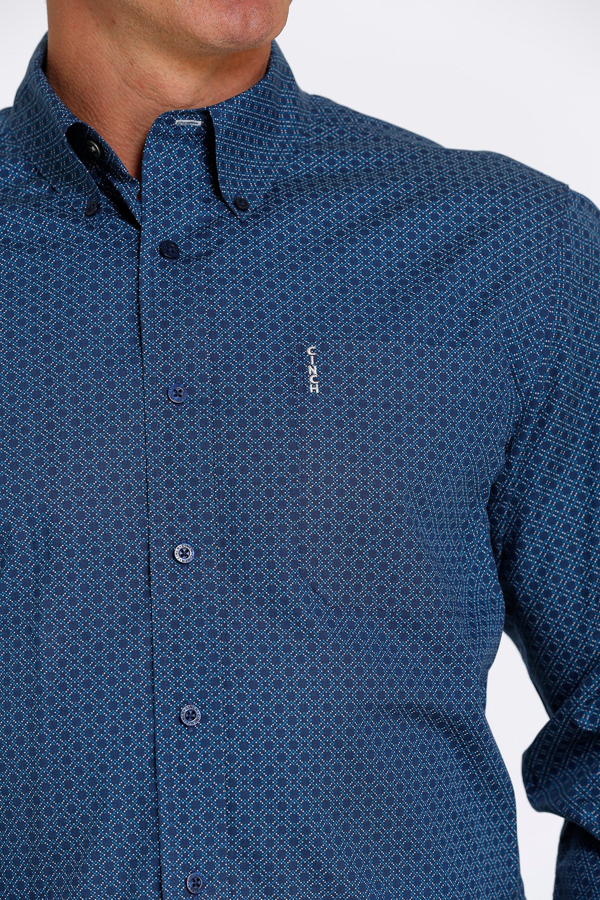 The Maverick Royal Men's Long Sleeve Button Up