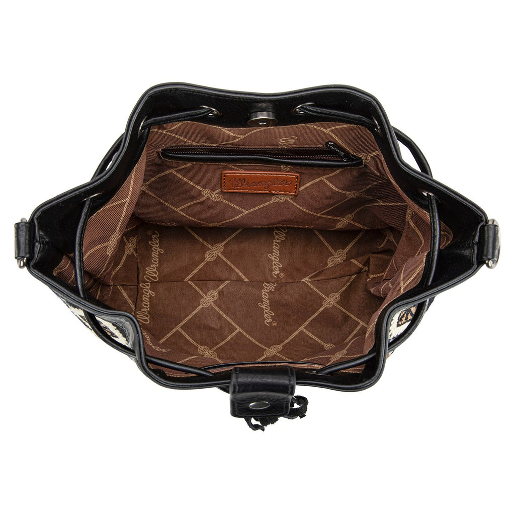 The Carlene Crossbody Bag by Wrangler in Black