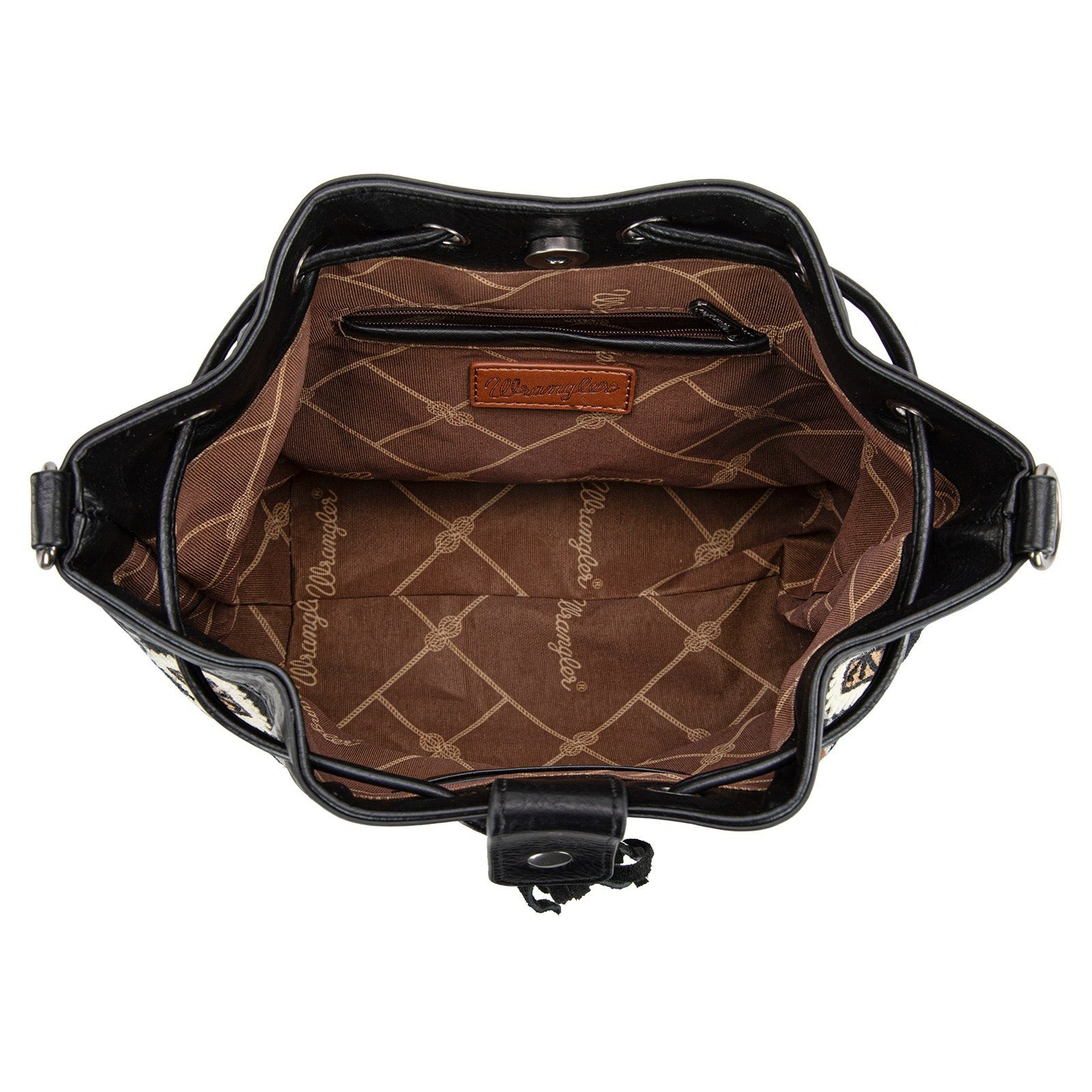 The Mickey Crossbody Bag by Wrangler in Black