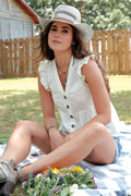 The Vanilla Custard Eyelet Blouse by Cruel