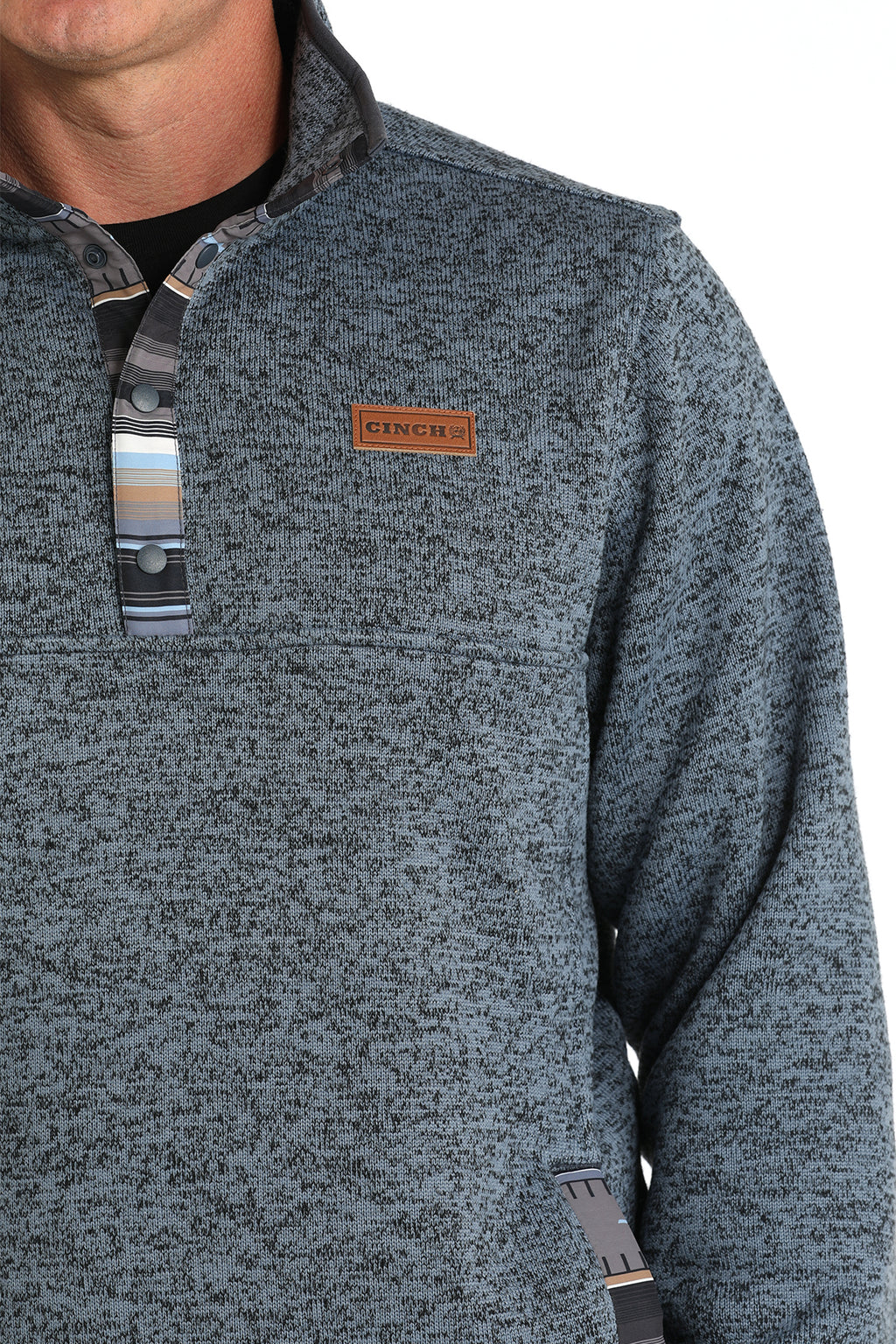 The Surf Ridge Fleece Snap Up Men's Sweater by Cinch