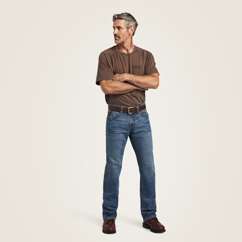 ARIAT Men's Rebar M7 Stackable Straight Leg Jeans