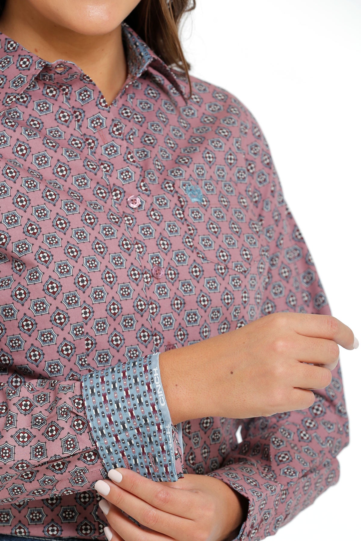 The Jacey Ray Ladies Cinch Button Up Shirt