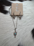 The Saguaro Necklace & Earring Set