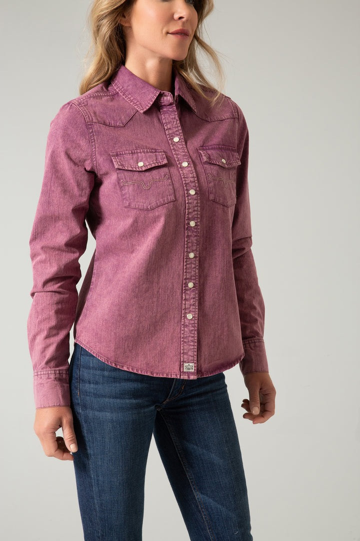 Kaycee Pearl Snap Up Shirt by Kimes Ranch - Wine Country