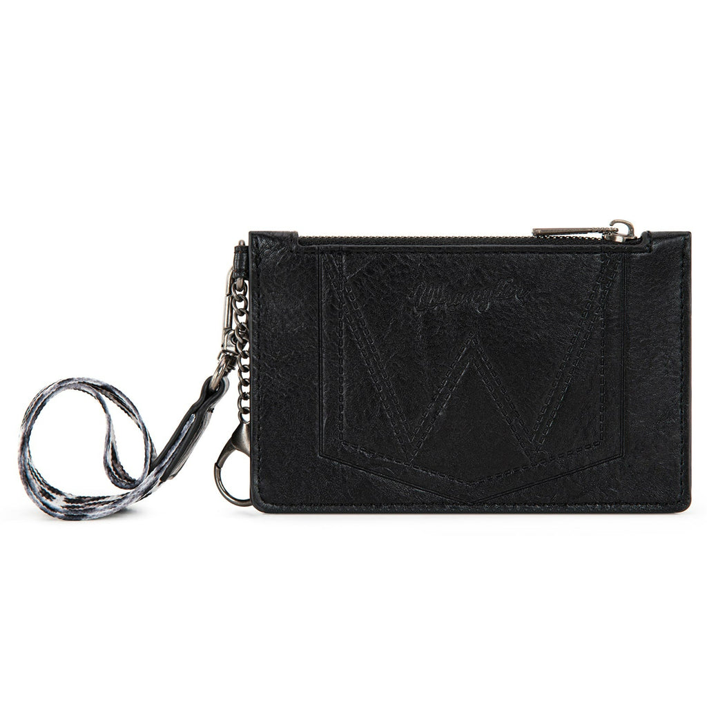 The Cat's Meow Wristlet Card Wallet by Wrangler - Black