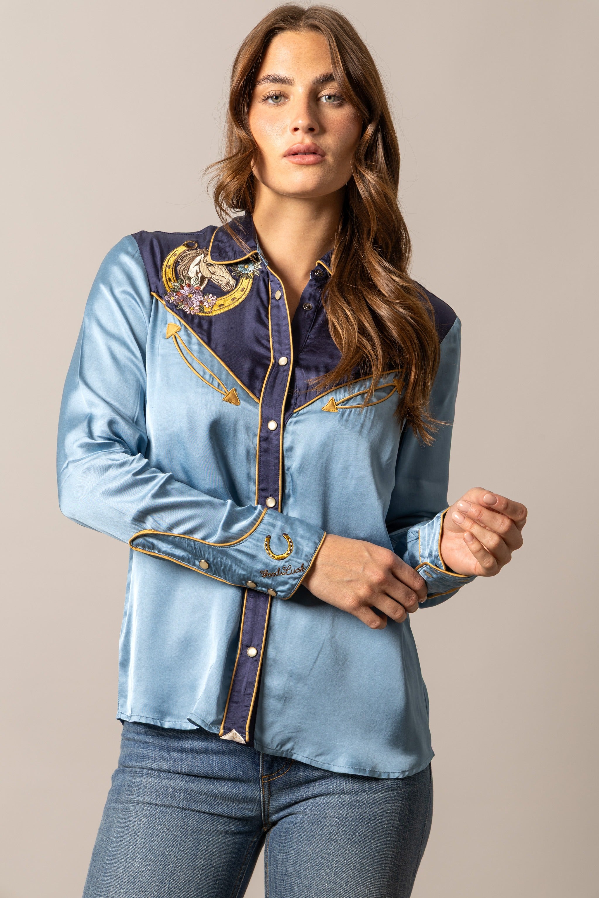 Merada Pearl Snap Shirt by Kimes Ranch