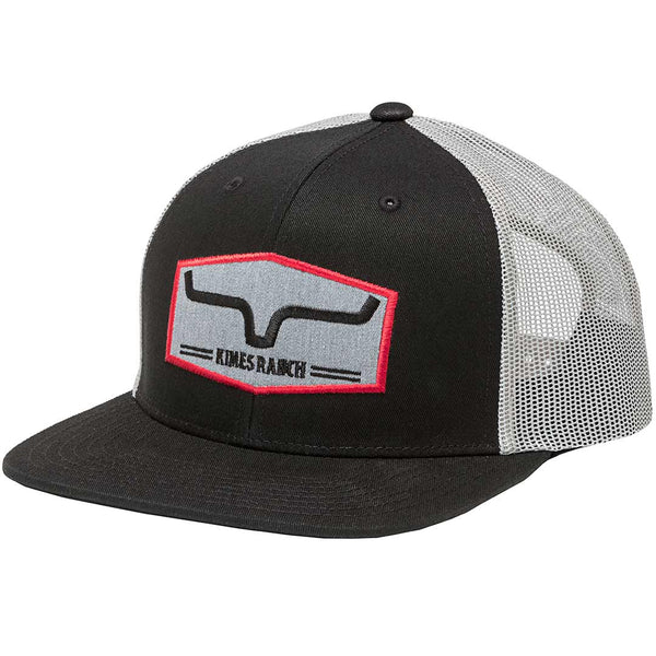 Replay Trucker Hat by Kimes Ranch - Black/Smoke
