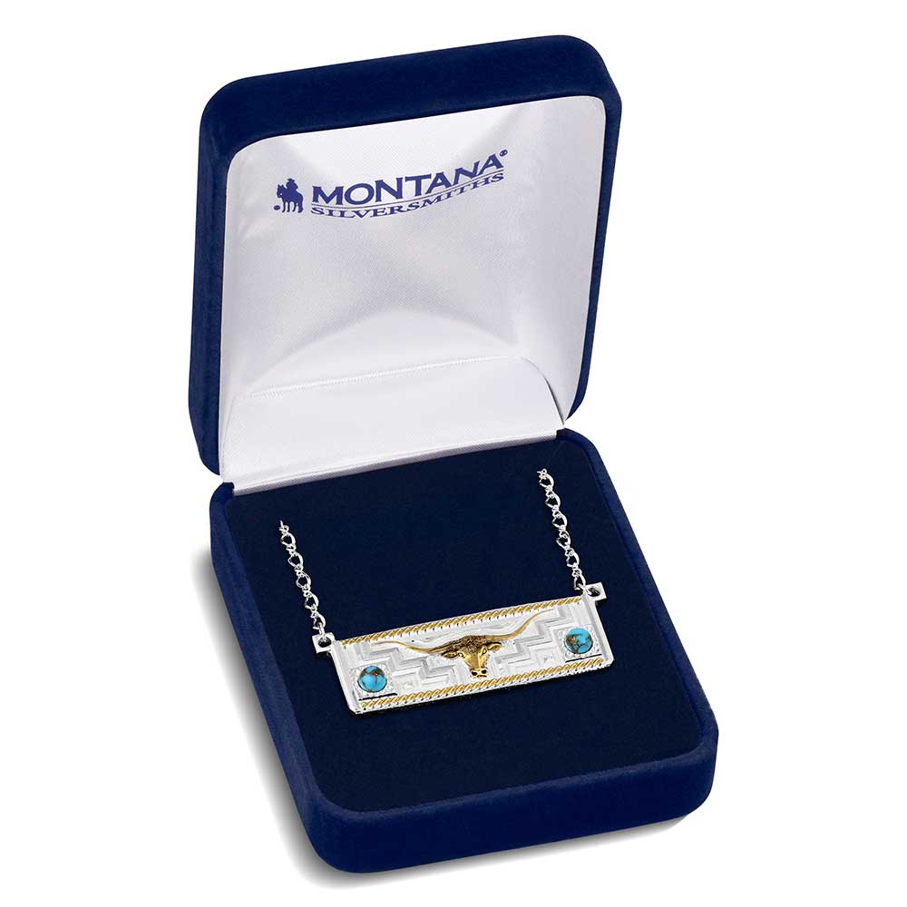 Longhorn Trails Necklace by Montana Silversmiths