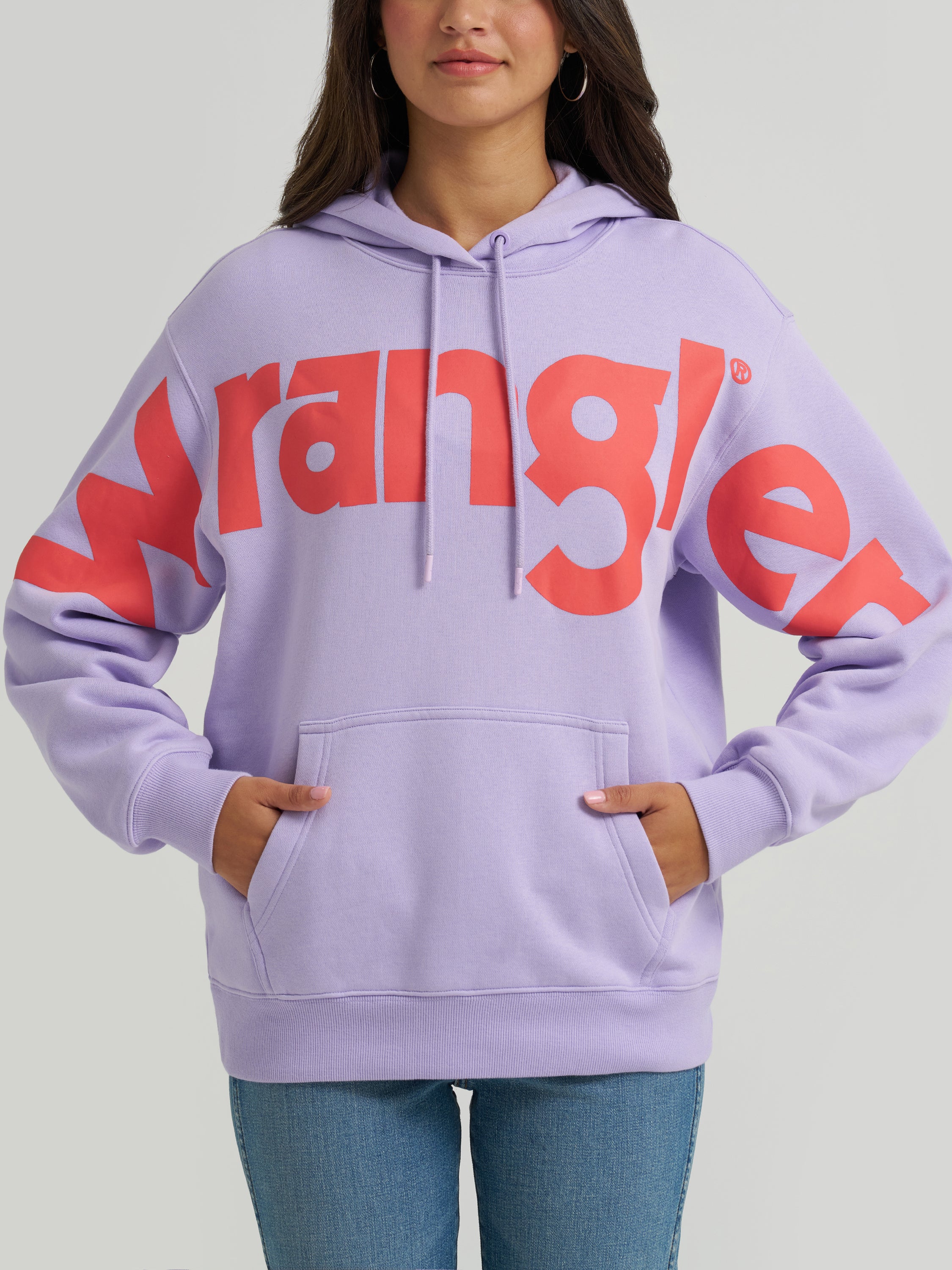 The Represent Hoodie by Wrangler Retro - Lavender Strawberry Lemonade