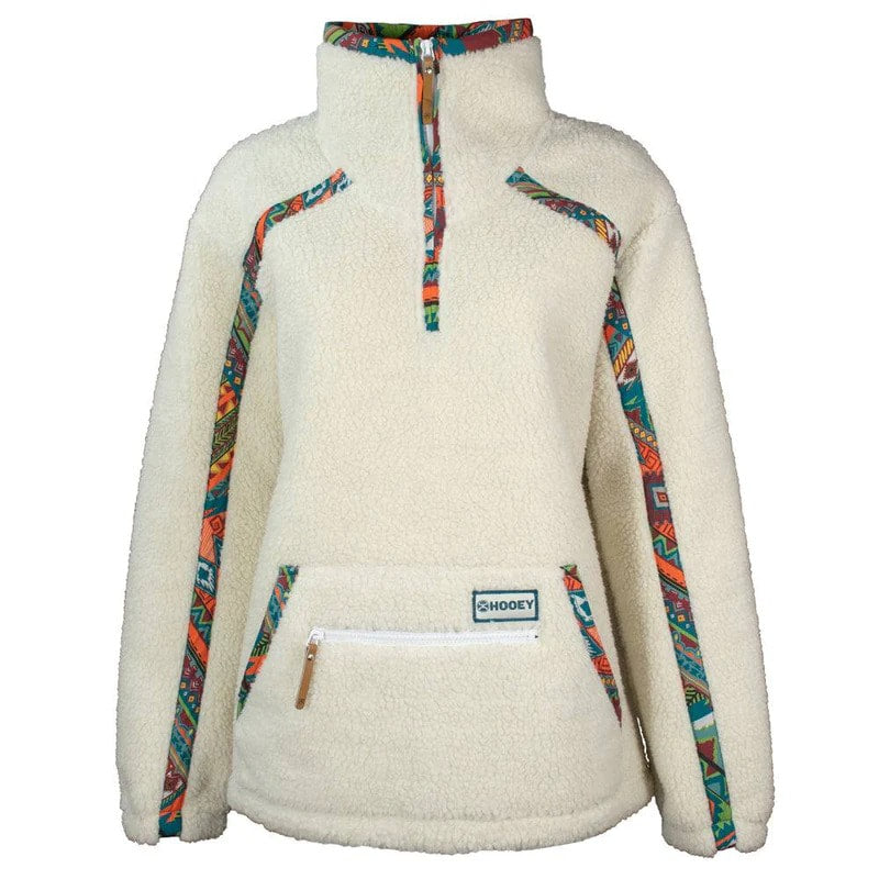 The Kansas Sherpa Pullover by Hooey - Cremello