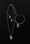 Cacti Gone Wild Necklace, Earring, and Bracelet Set