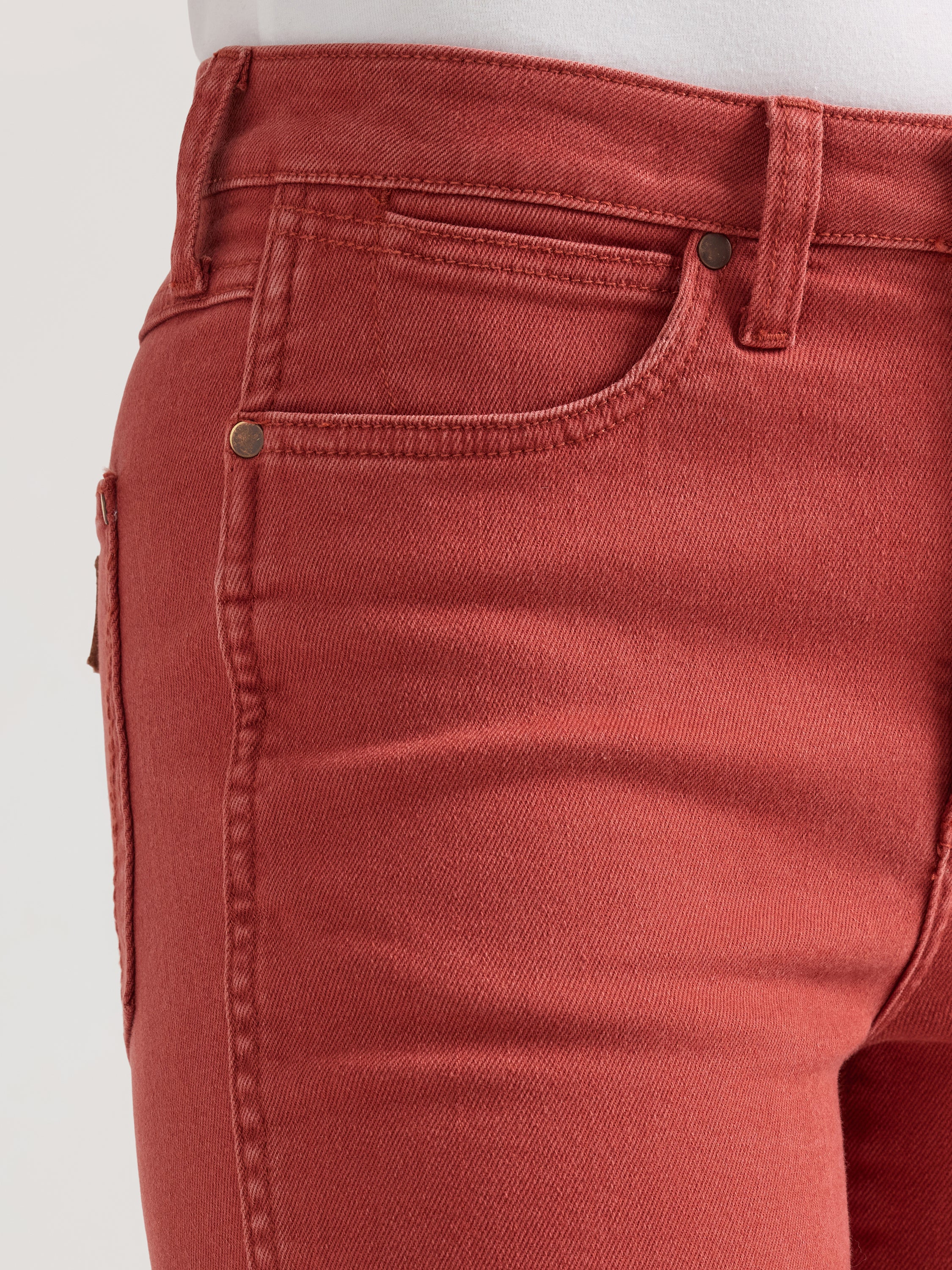 Candy Apple Red Bailey High Rise Jeans by Wrangler