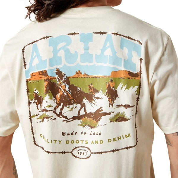 Rollin' Out Tee by ARIAT in Ivory
