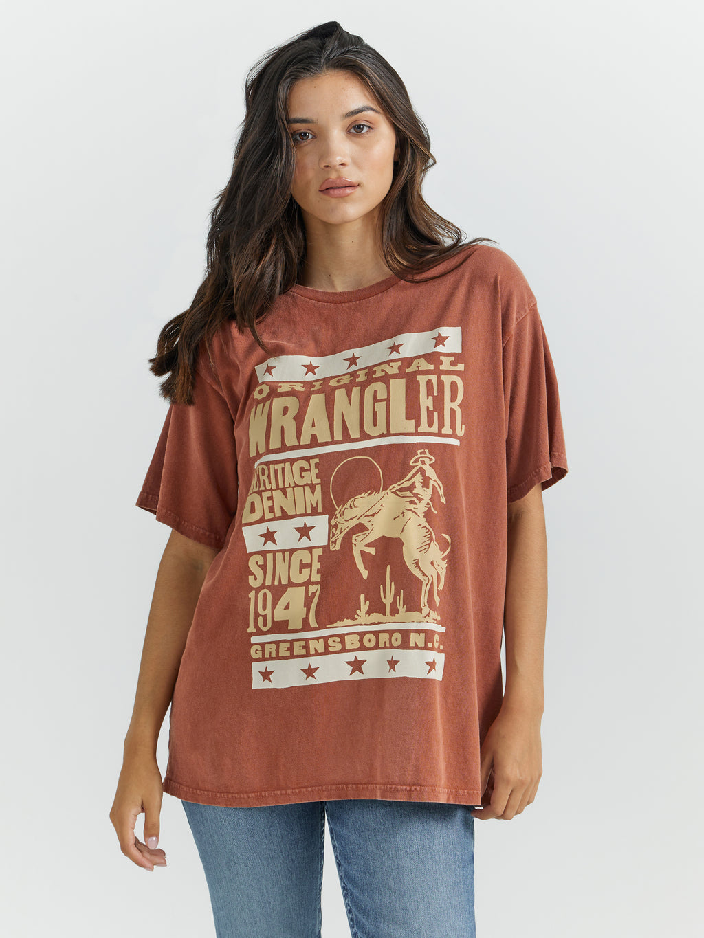 The Oversize Heritage Tee by Wrangler