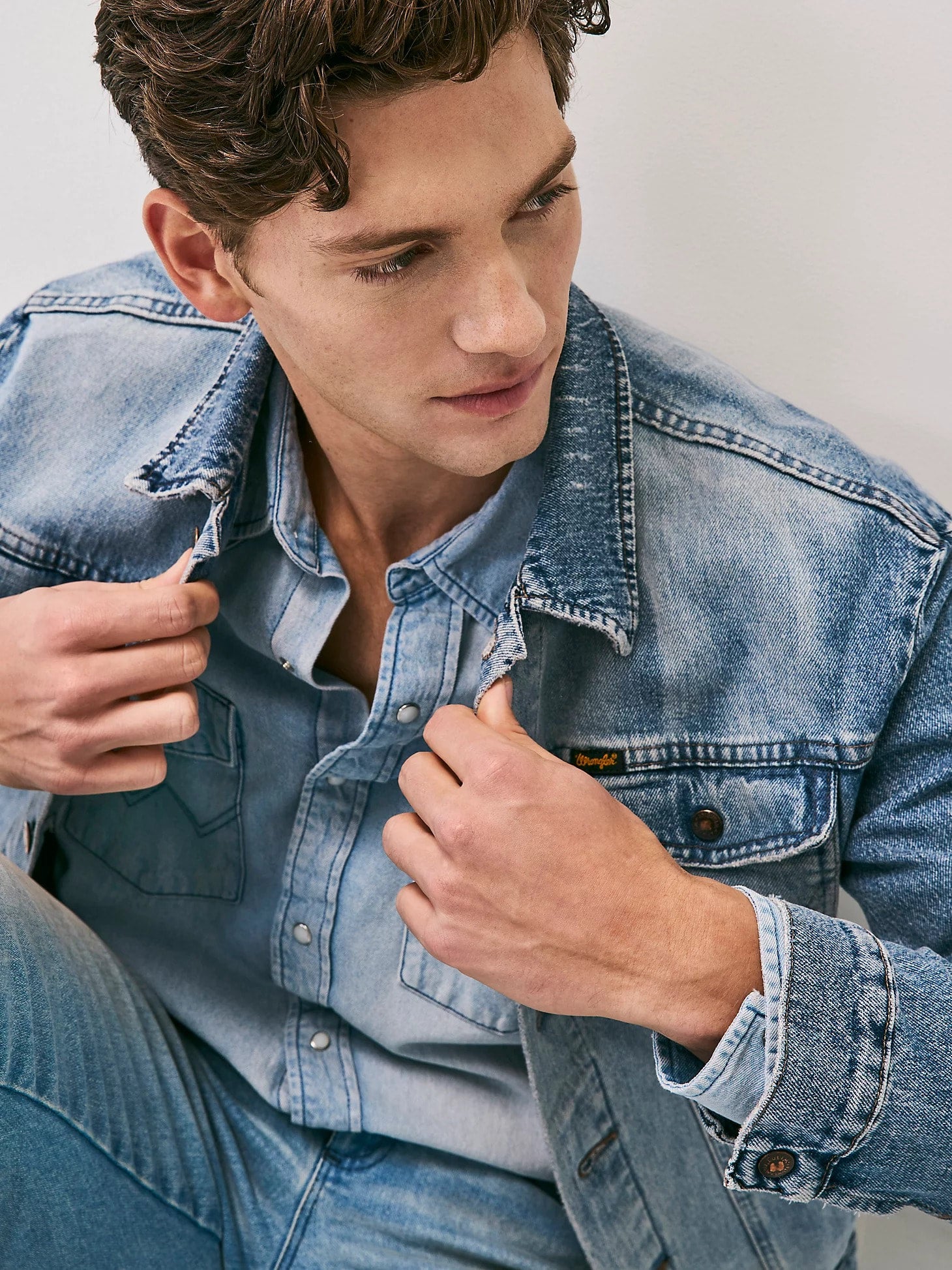 Cowboy Cut Vintage Inspired Men's Denim Jacket by Wrangler