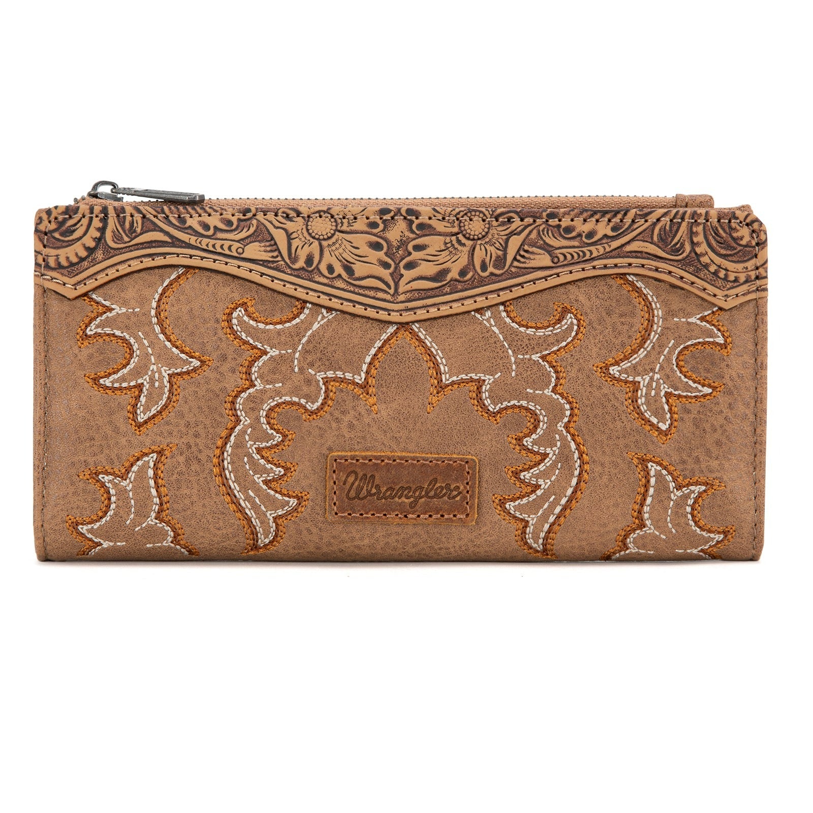 Boot Stitch Babe Wallet by Wrangler in Khaki