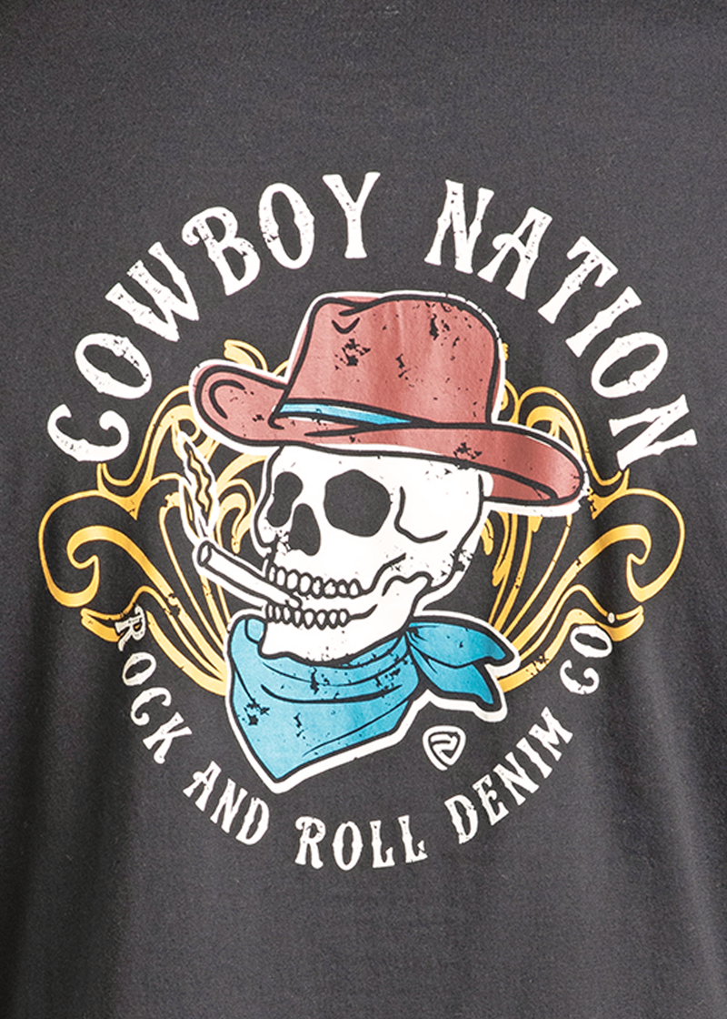 Cowboy Nation Skull Tee by Rock & Roll Denim