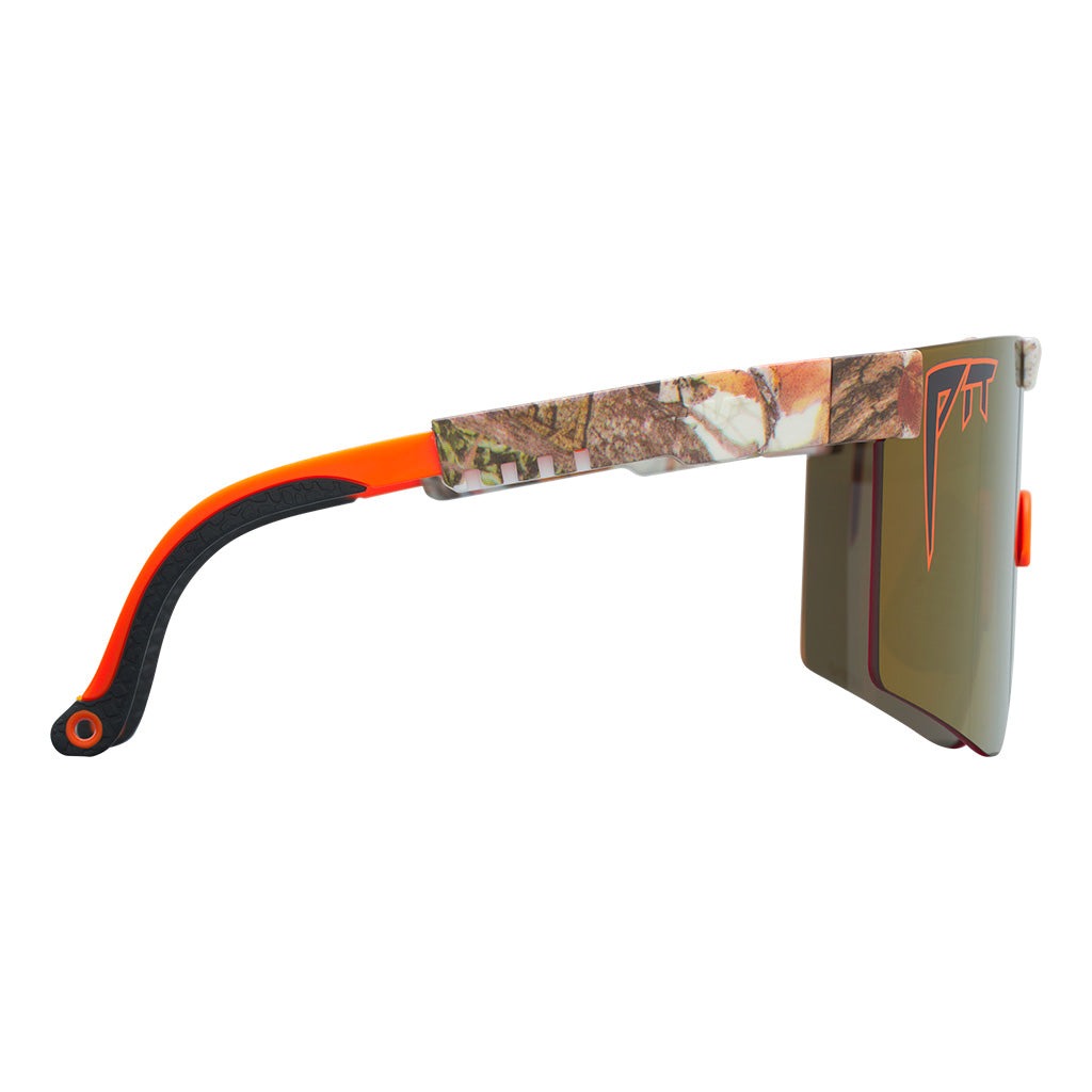 The Original 2.0 Actual Bush in HDPV Polarized Gold Sunglasses by Pit Viper - Narrow