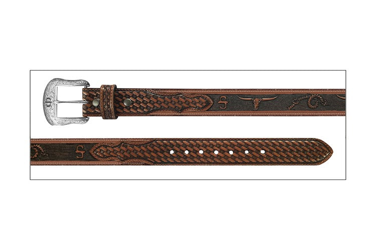 The Steer Wrestler Belt By Stetson
