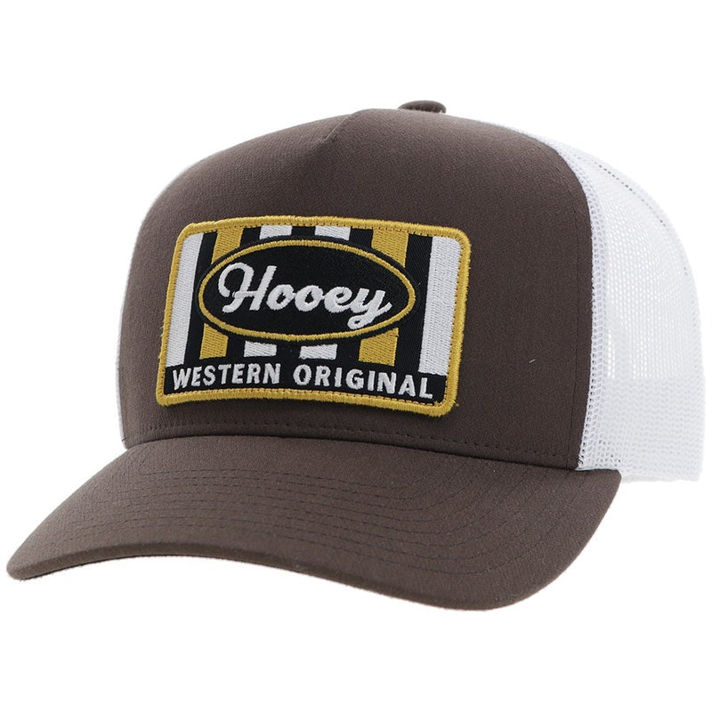 Throw Back Hat by Hooey in Brown/White
