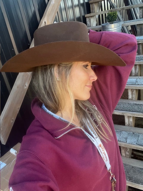 ARIAT Added Money 2X Chocolate Felt Cowboy Hat