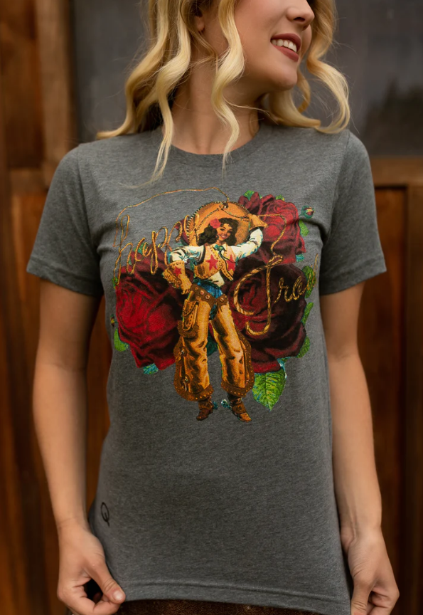 Happy Trails Dark Heathered Grey Tee