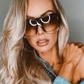 Ignite Sunglasses in Gradient Black by American Bonfire