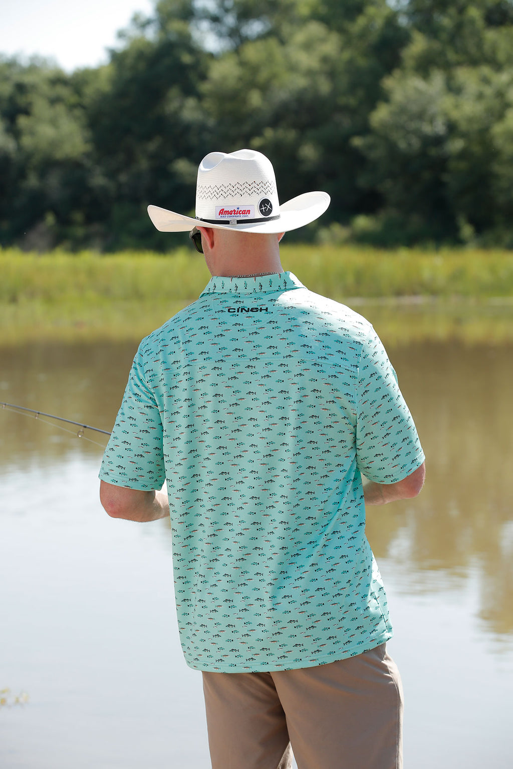 The Gone Fishin' Arenaflex Polo Shirt by Cinch